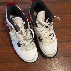 Jordan Kids Sneakers - White, Red, Black